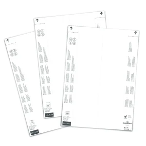 Insert sheets 297x74mm